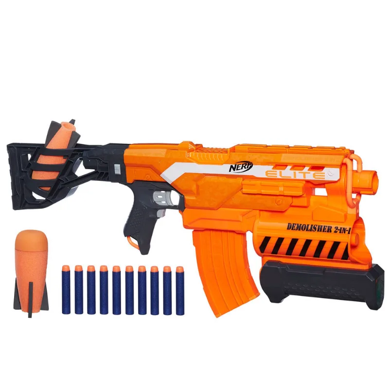 Lançador Nerf N-Strike Elite - Demolisher 2 em 1 - Hasbro