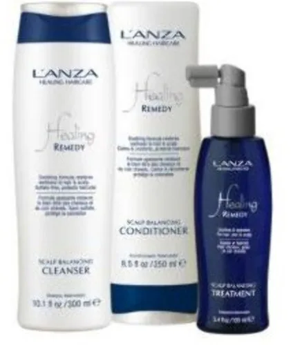 Lanza Kit Remedy Shampoo Condicionador Trat Cap  - LANZA