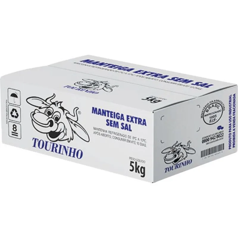 Manteiga Tourinho Sem sal 5kg