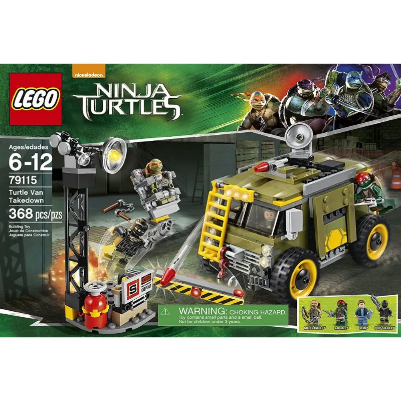 Lego Tartarugas Ninja Turtle Van Takedown 79115 368 Peças