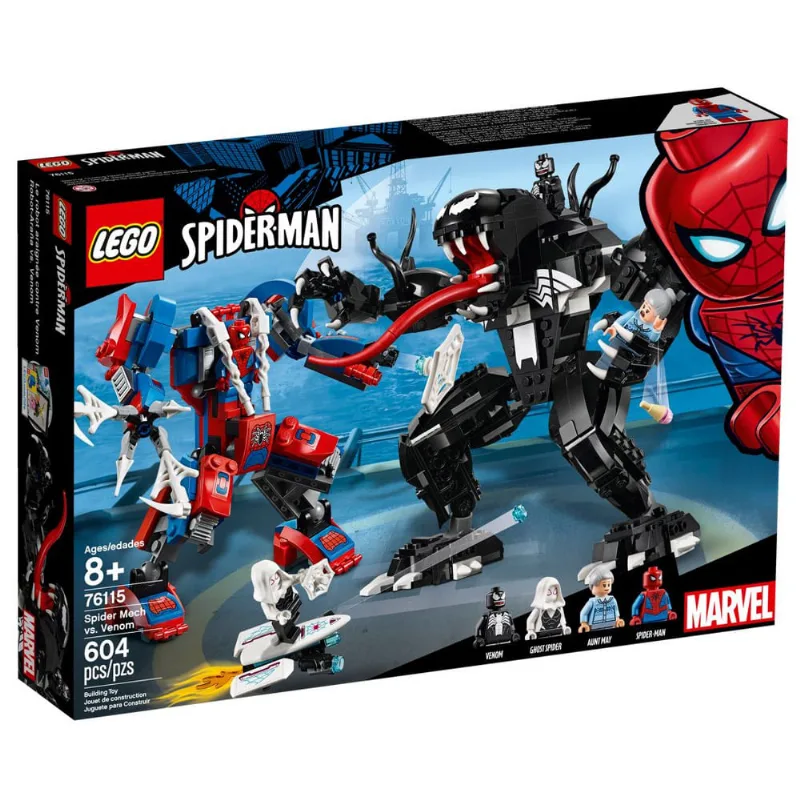 LEGO Super Heroes - Marvel - Spider - Man - Robô Aranha vs Venom - 76115