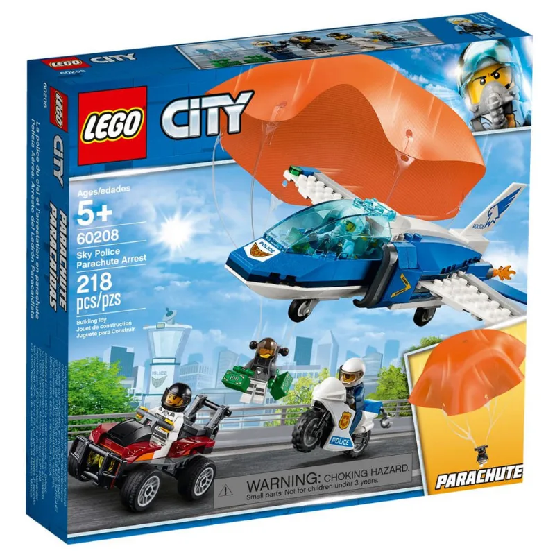 LEGO City - Patrulha Aérea com Paraquedas - 60208