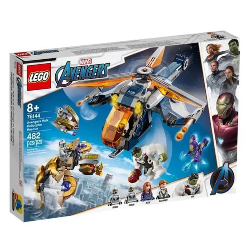 LEGO 76144 Super Heroes Marvel - Resgate de helicóptero dos Vingadores Hulk