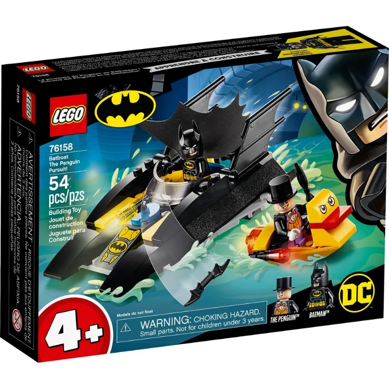 Lego DC Batman Perseguição de Pinguim em Batbarco! 76158
