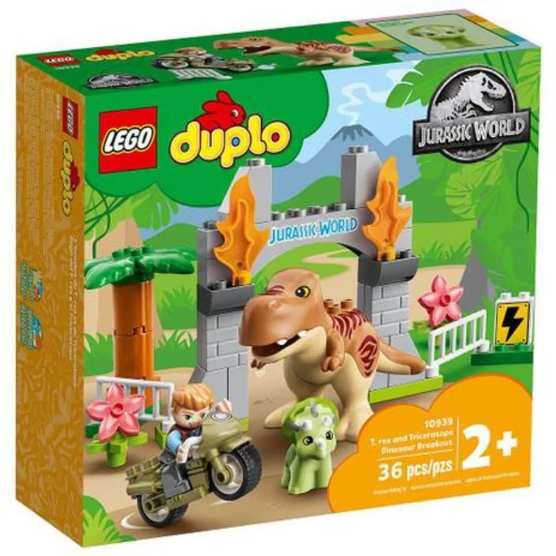 LEGO 10939 Fuga dos Dinossauros T. rex e Triceratops