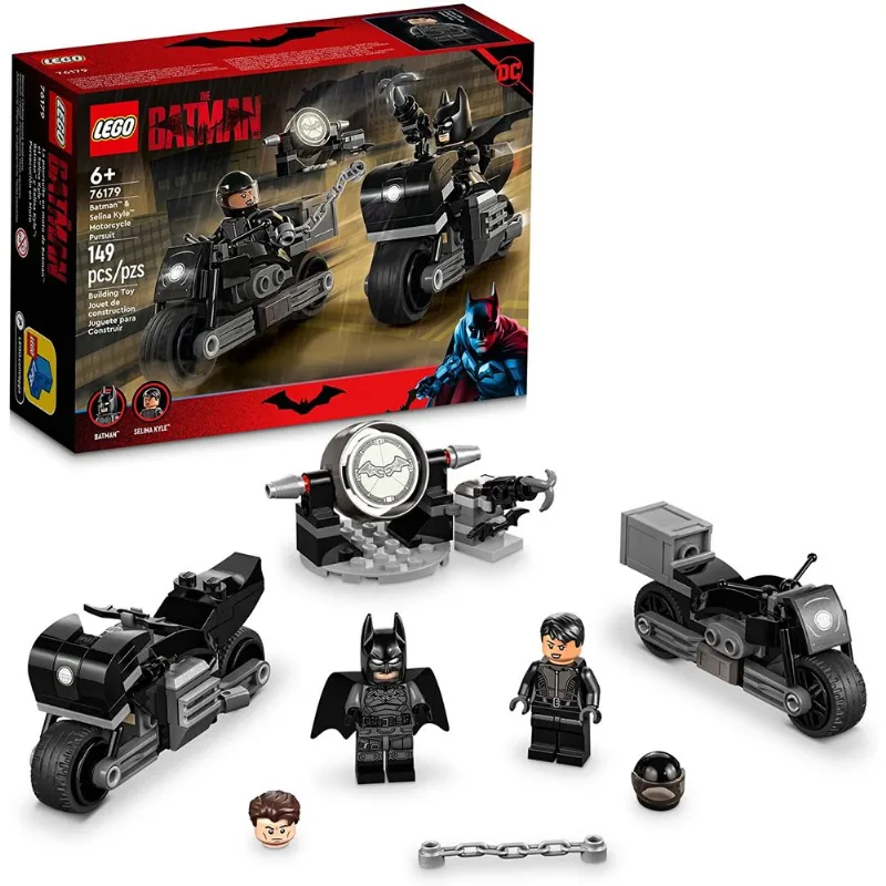 LEGO - DC Comics -Batman - Perseguição de Motocicleta de Batman e Selina Kyle - 76179