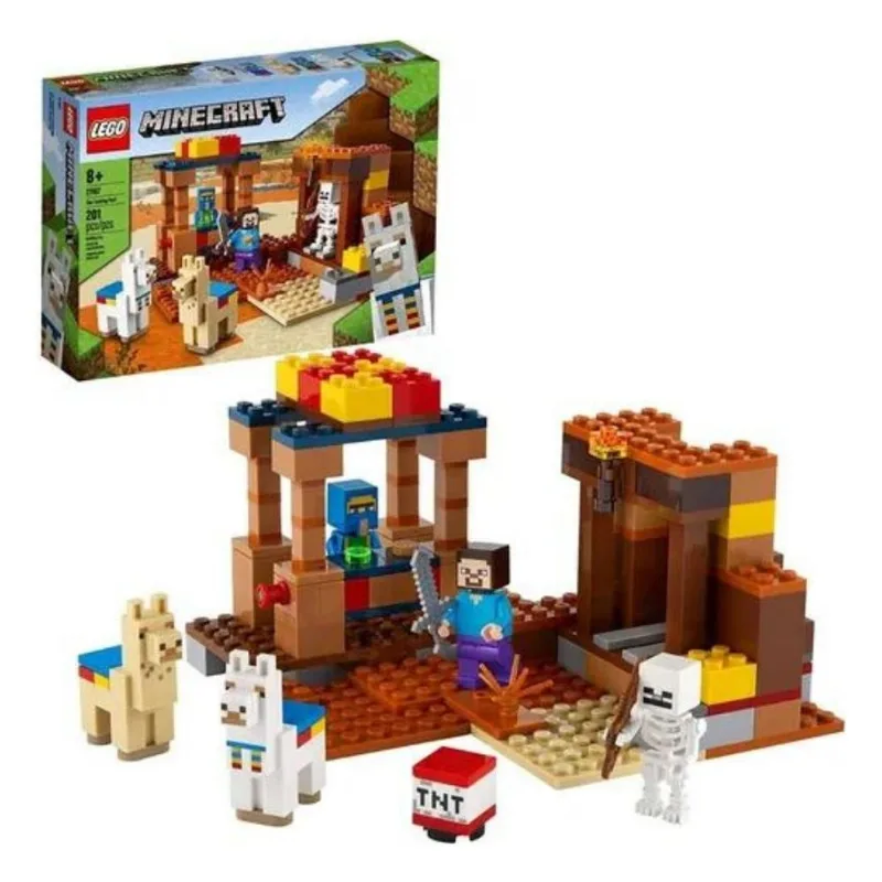 Lego Minecraft O Posto Comercial 201 Peças