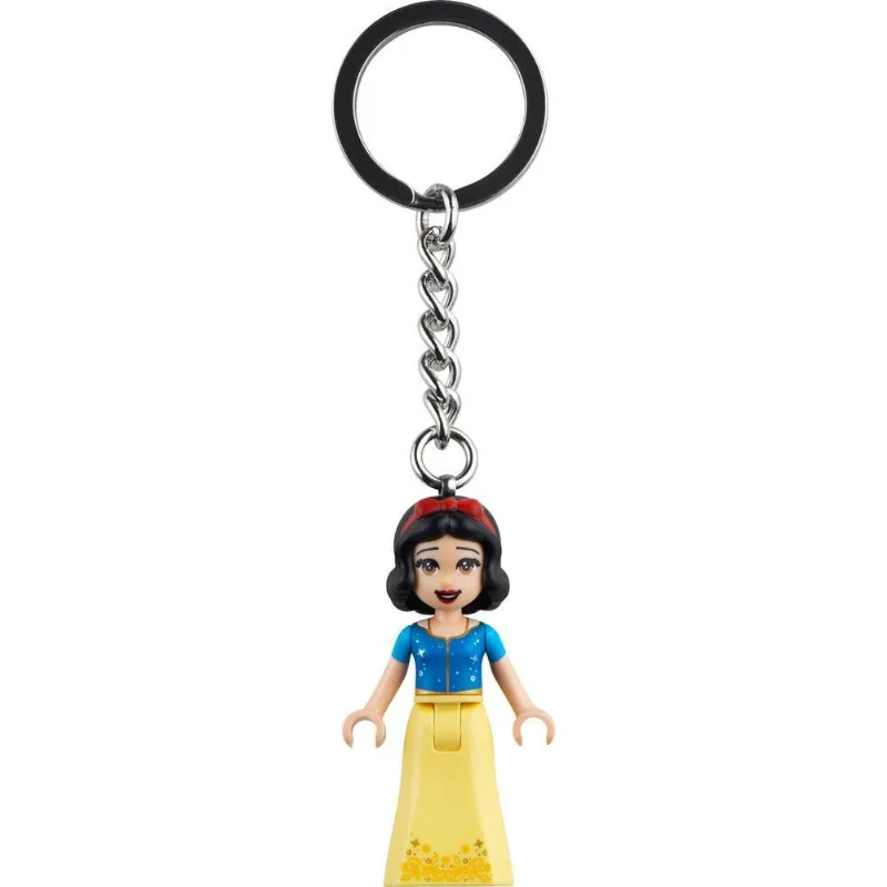 Chaveiro Branca De Neve Mini-boneca Articulada Metal Azul Lego