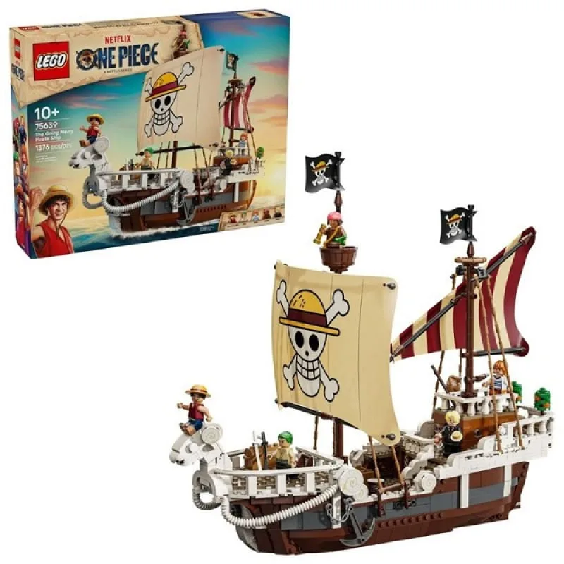 Lego 75639 One Piece - Barco Pirata Going Merry Luffy – 1376 peças - Lego - Games