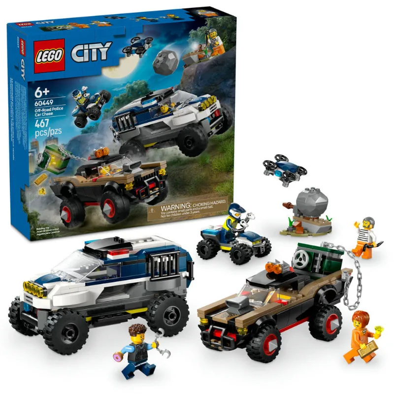 LEGO - City Great Vehicles - Perseguição de Carro da Polícia Off-Road - 60449