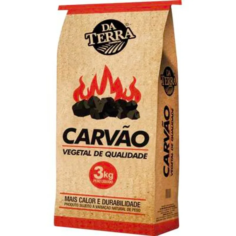 Carvão Vegetal Da Terra 3kg
