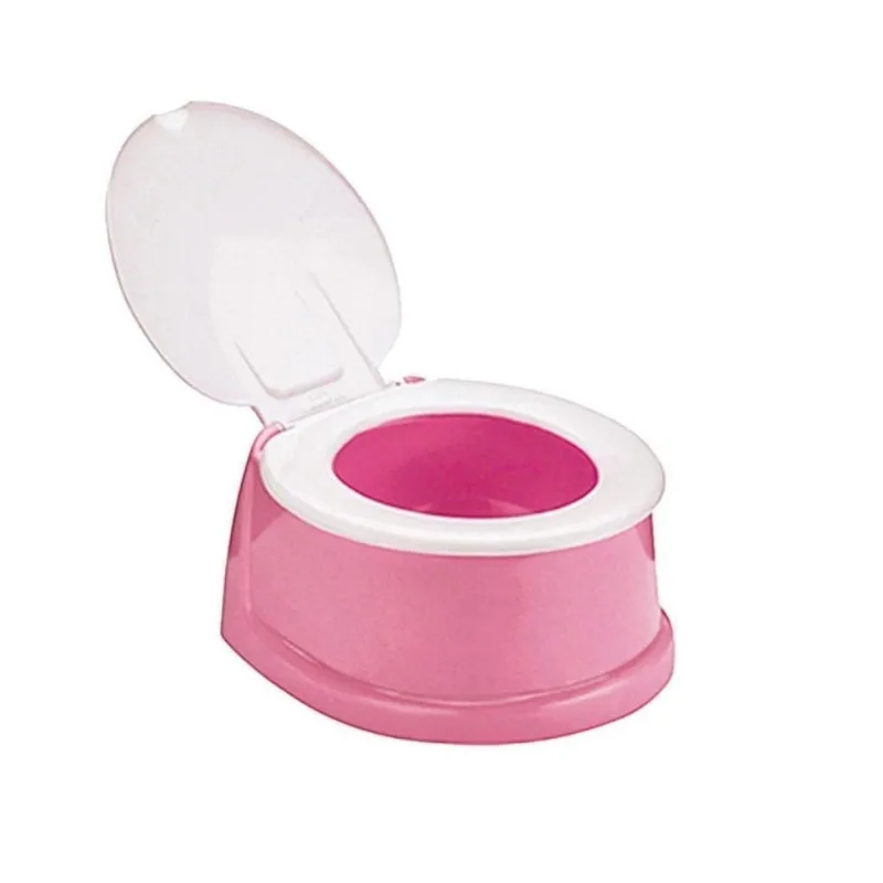Assento Sanitário Infantil Troninho Penico Para Menina E Menino Mini Privada Com Tampa Rosa
