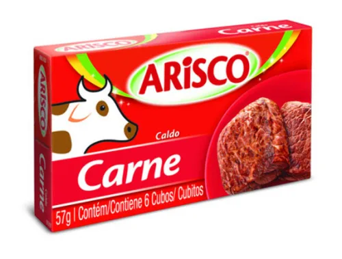 Caldo Arisco Carne 6 Cubos 57g - ARISCO - Mercearia
