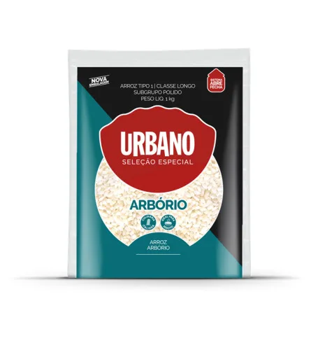 Arroz Arbório Tipo 1 Urbano Pacote 1kg - URBANO - Mercearia