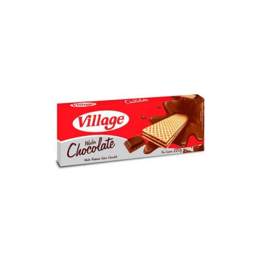 Wafer Village 120gr Chocolate - VILLAGE - Mercearia