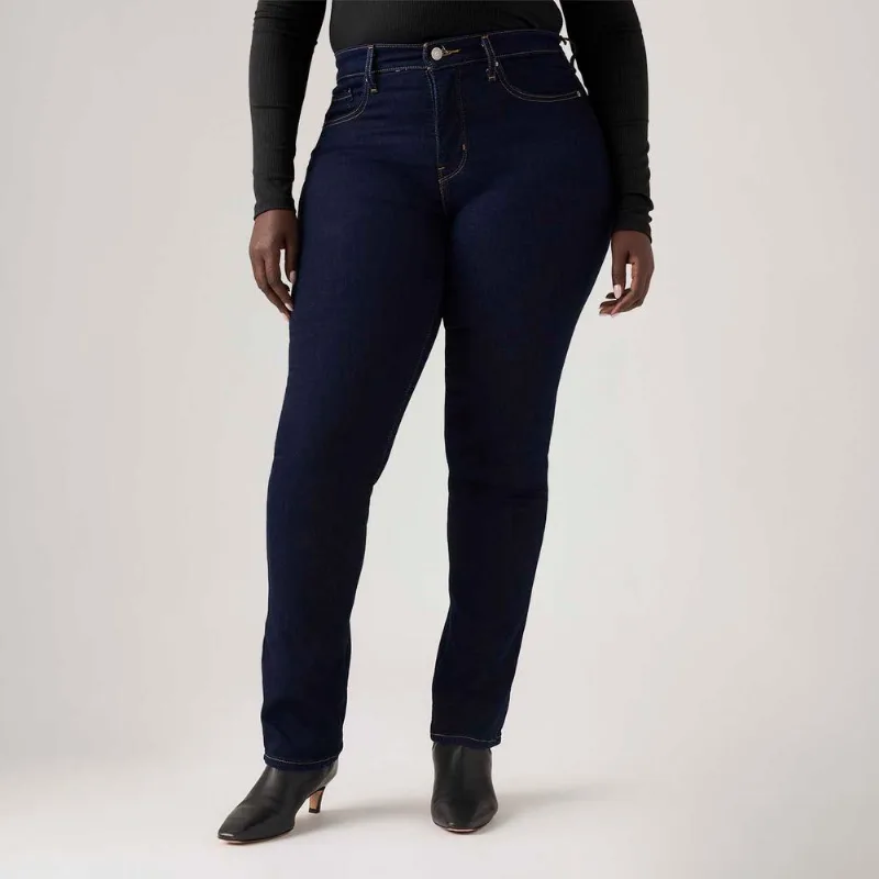 Calça Jeans Levi's® 314® Shaping Straight Lavagem Escura - 30X34 USA | 41 BR