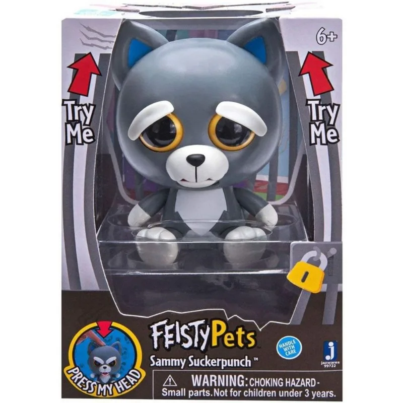 Boneco De Brinquedo Feisty Pets Sammy Suckerpunch, Colecionável De 10 Cm