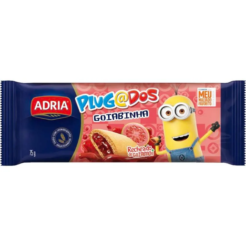 Biscoito Plugados Adria Goiabinha 75g