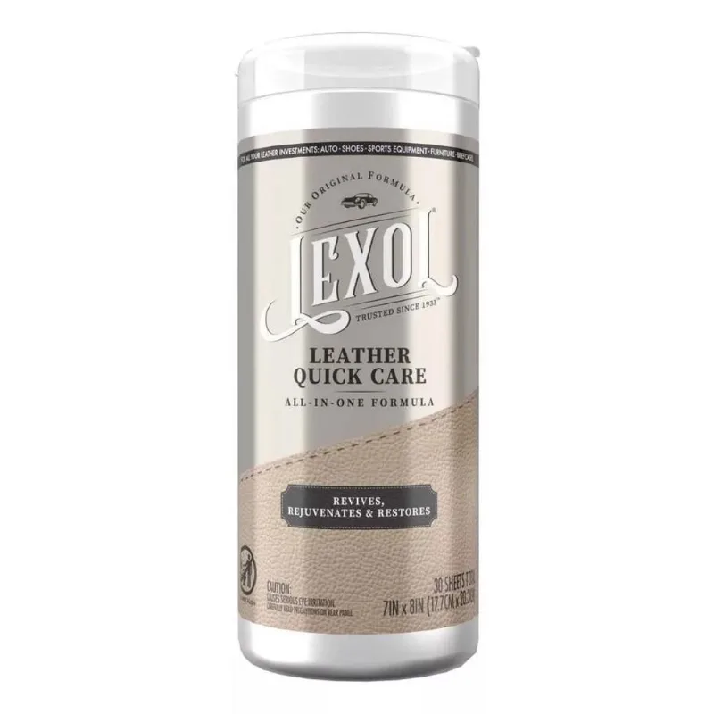 Lexol Lenços Umedecidos Para Limpeza De Couro - 30 Lenços