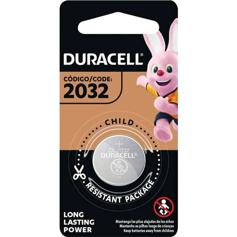 Bateria Duracell Moeda CR2032 un