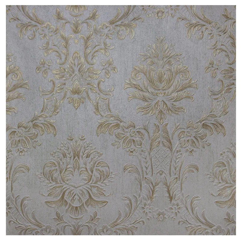 Papel De Parede Vinil Arabesco Dourado 0.50x10metros Sugestões