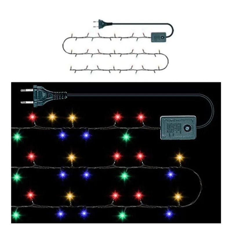 Jogo Com 2 Pisca Pisca Arroz 140 Lâmpadas Coloridas 8 Funções 127V 5M