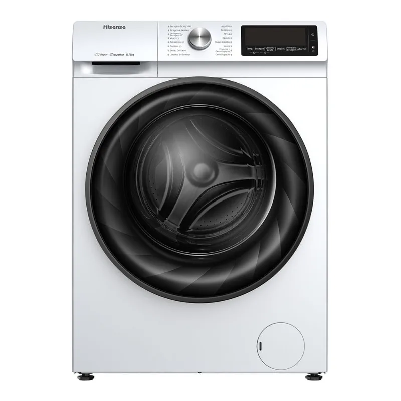 Lava e Seca Hisense Steam, 13Kg, 13 Programas de Lavagem, WD5Q13 | Branco 220V