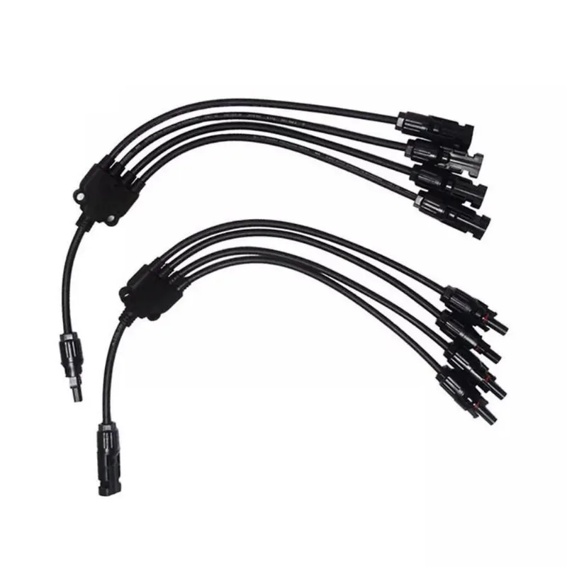 Conector Mc4 Cabo Tipo Y 4 Vias 4X1 Painel Energia Solar