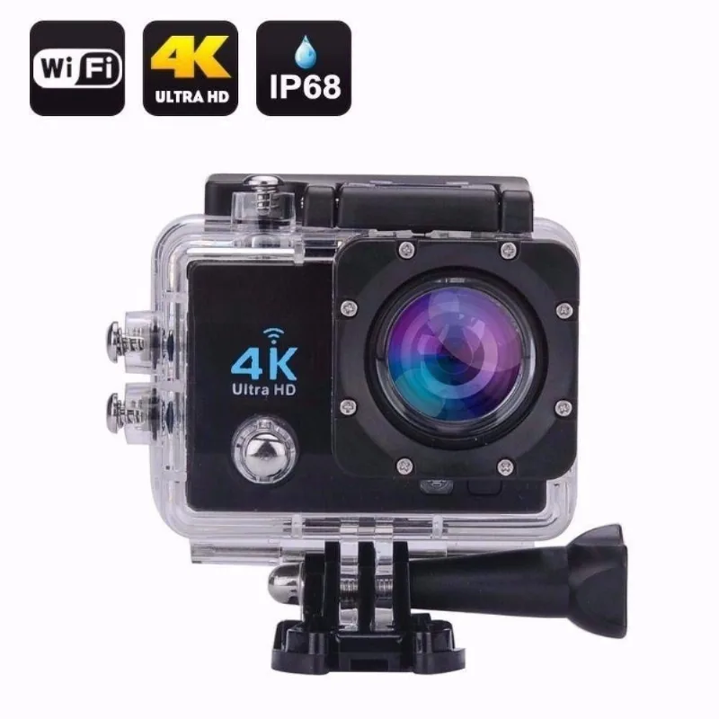 Camera Gocam Action Pro Sport 4k Full Hd Prova Agua Wifi Moto Mergulho Capacete Skate Surf Bike