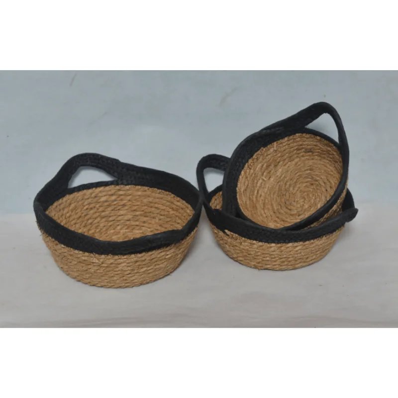Cesta c/ Borda 22x8,5cm Preta Coisas Coisinhas