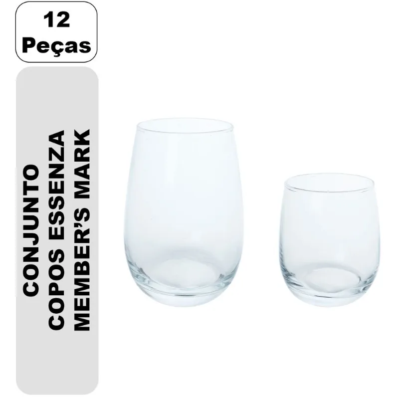 Conjunto Copos Essenza Member's Mark 12 Peças
