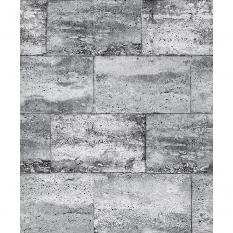 Papel De Parede Modern Maison Blocos De Pedra Mm347904 - Rolo 10m X 0,52m