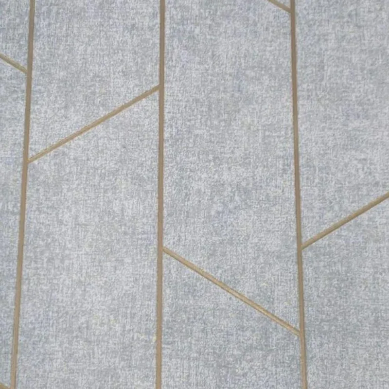 Papel De Parede Santorini Geométrico Cinza Sn64