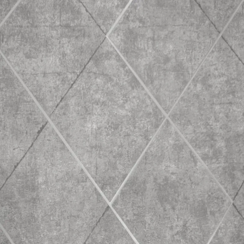 Papel De Parede Santorini Geométrico Cinza Sn133
