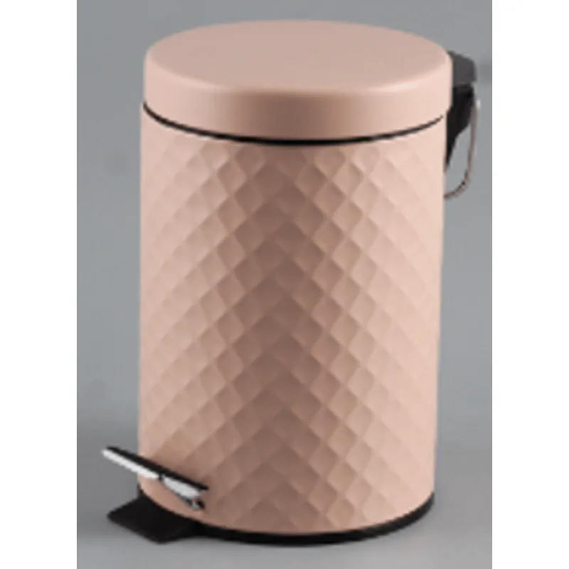 Lixeira 5L Metal Rosa
