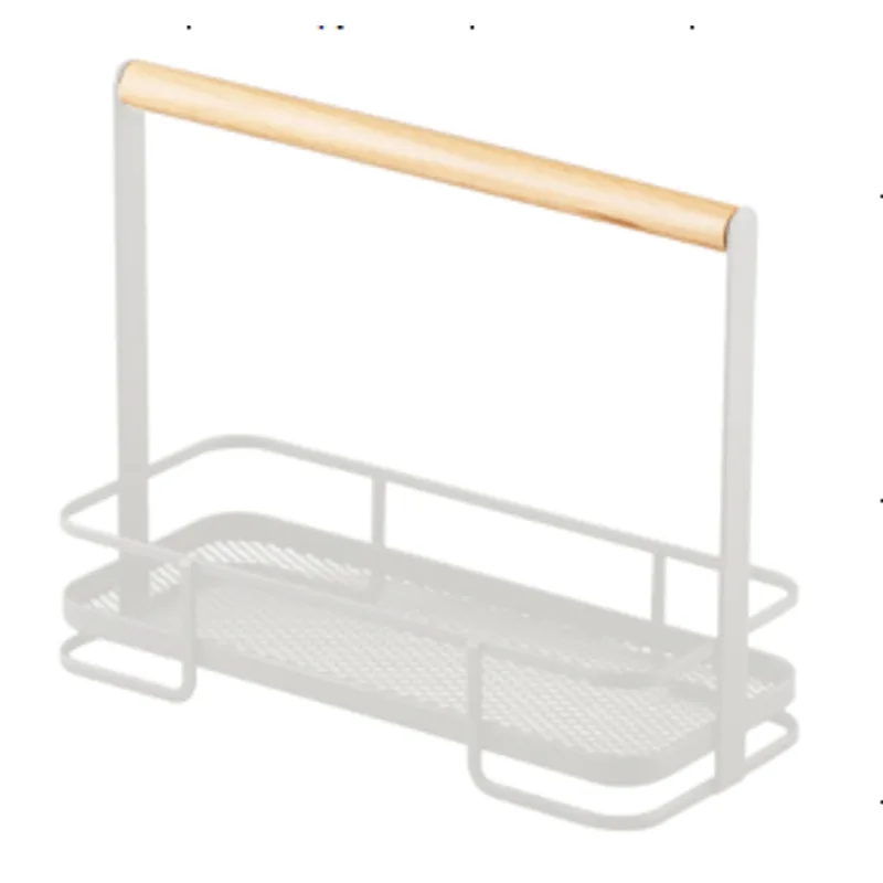 Porta Temperos Metal Com Bambu Branco