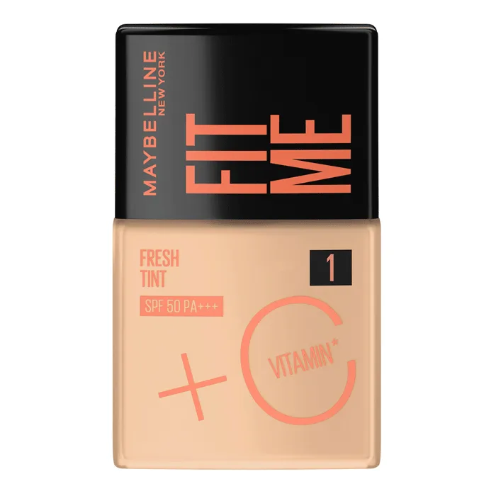 Base Líquida Maybelline Fit Me Fresh Tint FPS50 Cor 01 Vitamina C 30ml - Maybelline - Base