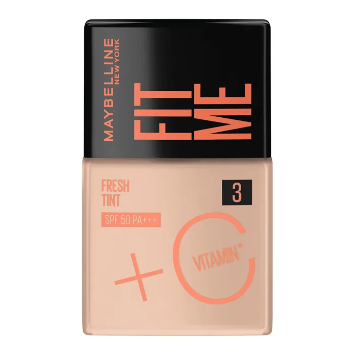 Base Líquida Maybelline Fit Me Fresh Tint FPS50 Cor 03 Vitamina C 30ml - Maybelline - Base