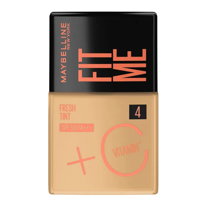 Base Líquida Maybelline Fit Me Fresh Tint FPS50 Cor 4 Vitamina C 30ml - Maybelline - Base