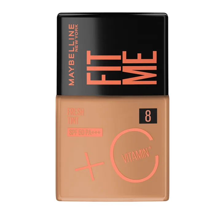 Base Líquida Maybelline Fit Me Fresh Tint FPS50 Cor 8 Vitamina C 30ml - Maybelline - Base