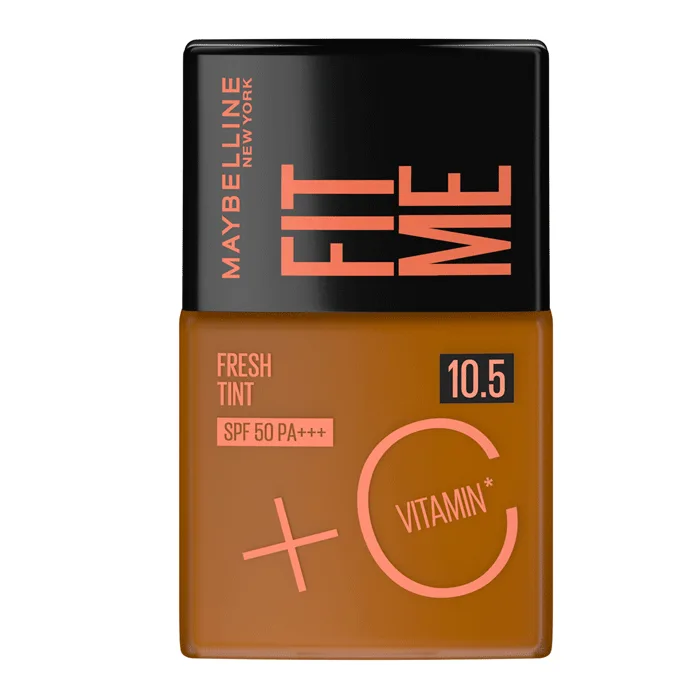 Base Líquida Maybelline Fit Me Fresh Tint FPS50 Cor 10.5 Vitamina C 30ml - Maybelline - Base