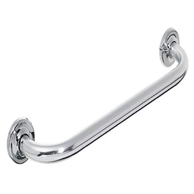 Alça Apoio Banheiro Inox Reta 50cm Idoso Cadeirante Acessibilidade Deficiente