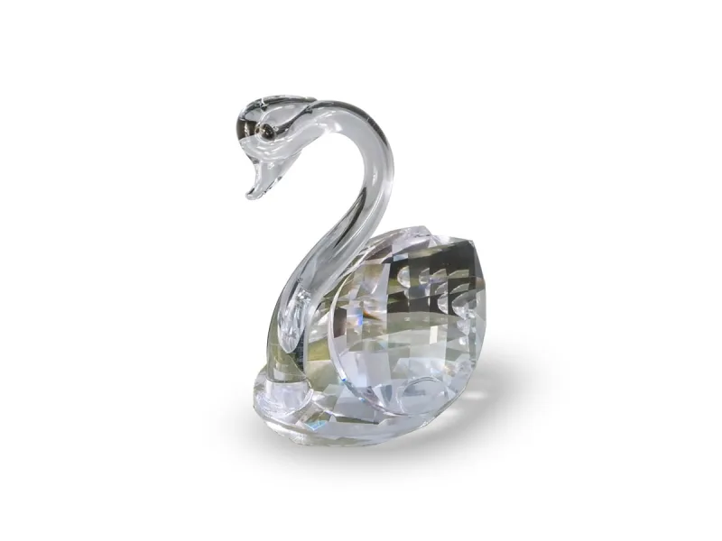 Enfeite Decorativo Ornamento Estatueta Cisne de Vidro Cristal Decoração de Mesa - Apex - Casa E Construção