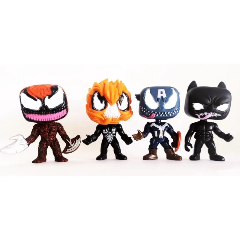 Kit Com 4 Bonecos Venon Com Diferentes Skins Brinquedo