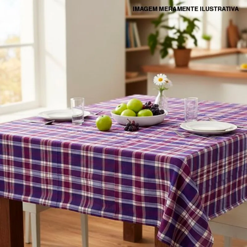 Toalha De Mesa Toskana Lilás 140x140cm (MP)