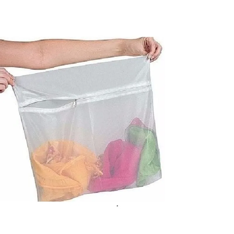 Kit 6 saco para lavar roupas 40x50cm delicadas com ziper