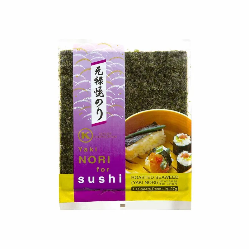 Alga Marinha para Sushi YakiNori 10 Folhas 27g