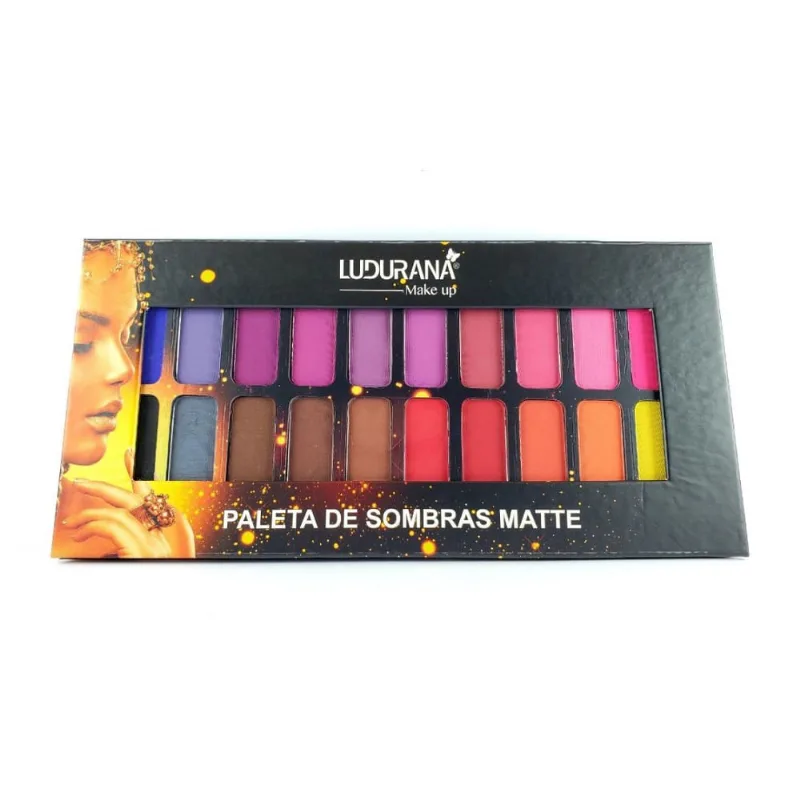 Paleta de sombra matte 20 cores Ludurana