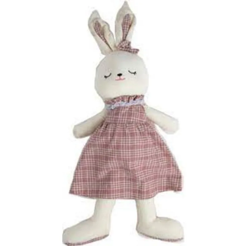 Coelha De Pelucia C/Vestido Xadrez Sortido 50Cm W4337