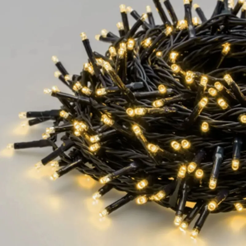 Cordao 100 Leds C/ 20 Strobinhos Warm - Uso Interno Cordao 100 Leds C 20 Strobinhos Warm Uso Interno